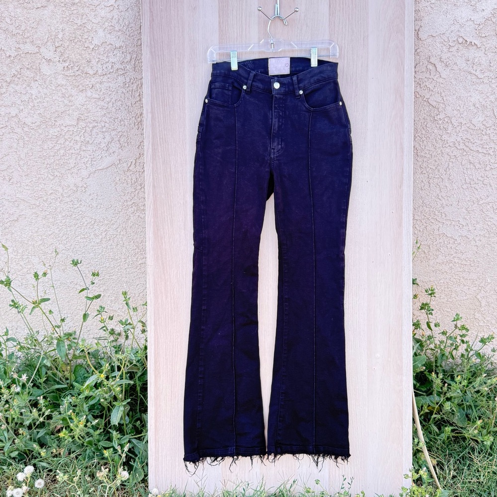 🖤 Revice Denim Black High Waist Flare Jeans – Size 28